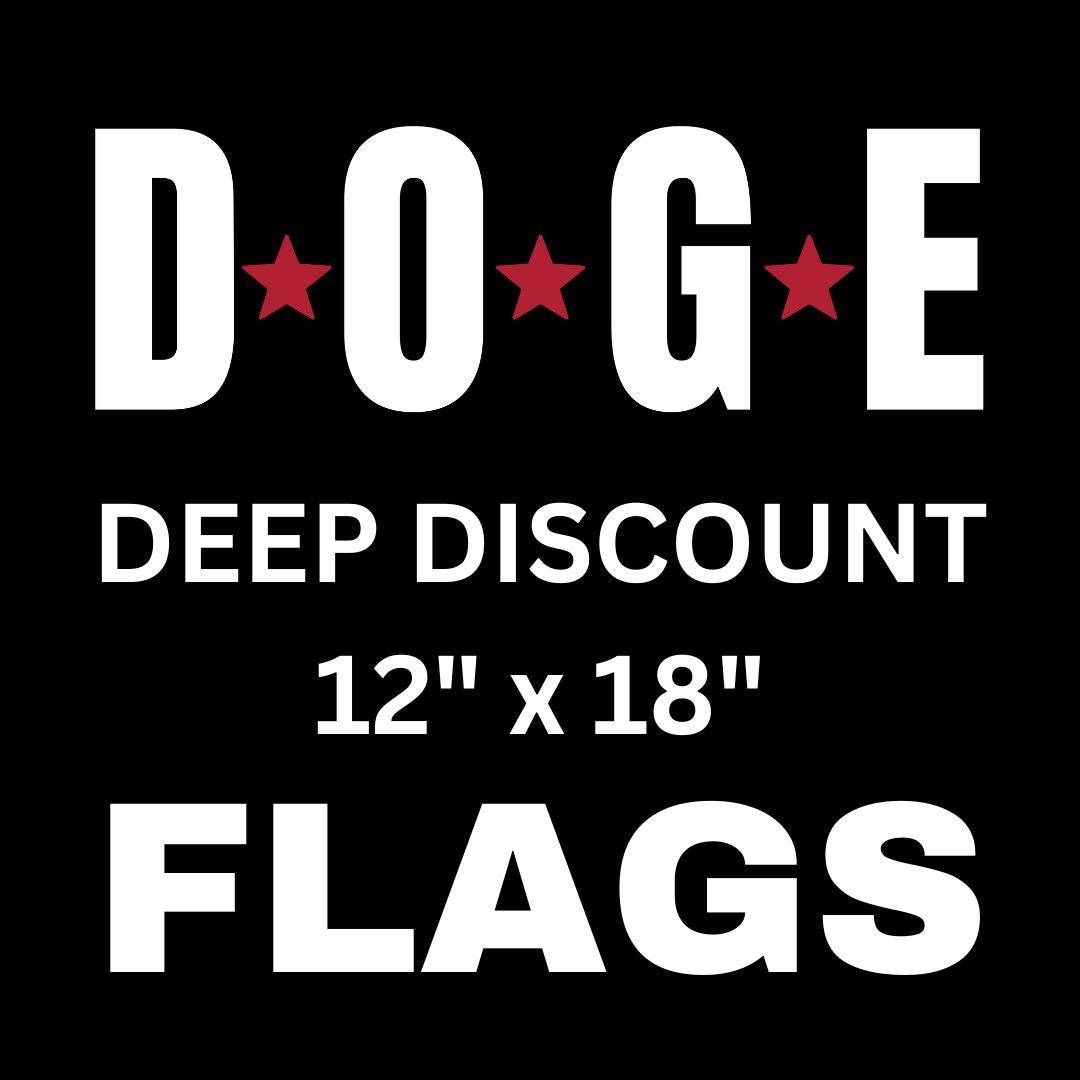 DOGE Deep Discount 12"x18 Flags - PatriotDepot.com