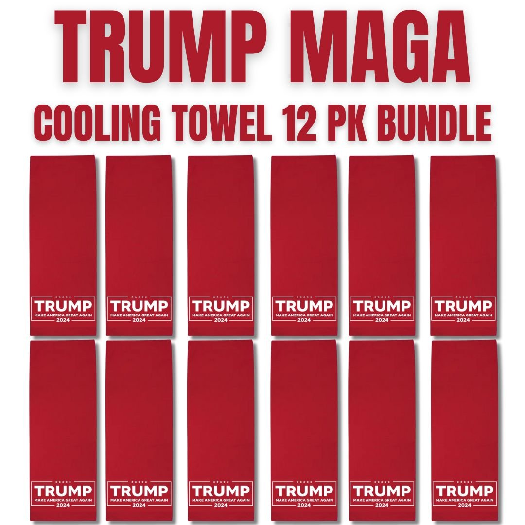 DOGE Deep Discount MAGA Cooling Towel (12 Pack Bundle) - PatriotDepot.com
