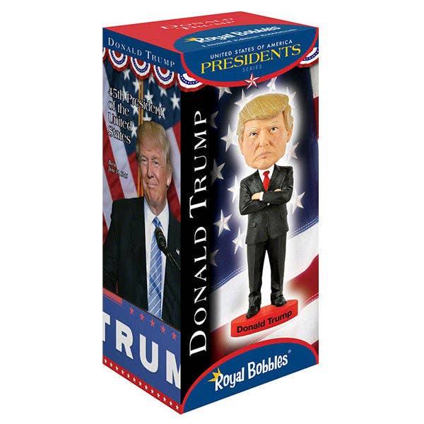 Donald J. Trump, the 45th - 47th President of the United States Bobblehead - PatriotDepot.com