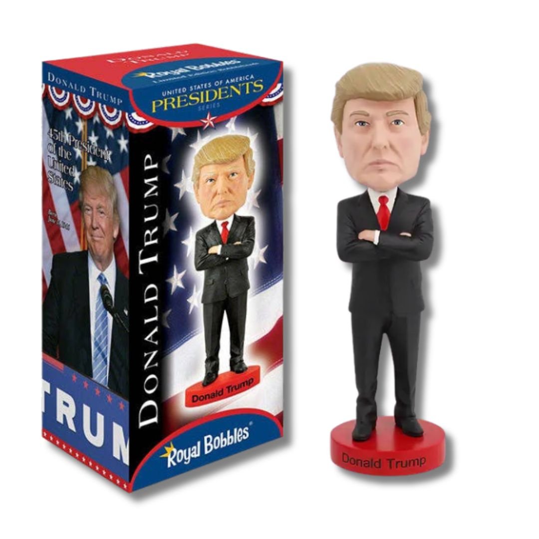 Donald J. Trump, the 45th - 47th President of the United States Bobblehead - PatriotDepot.com
