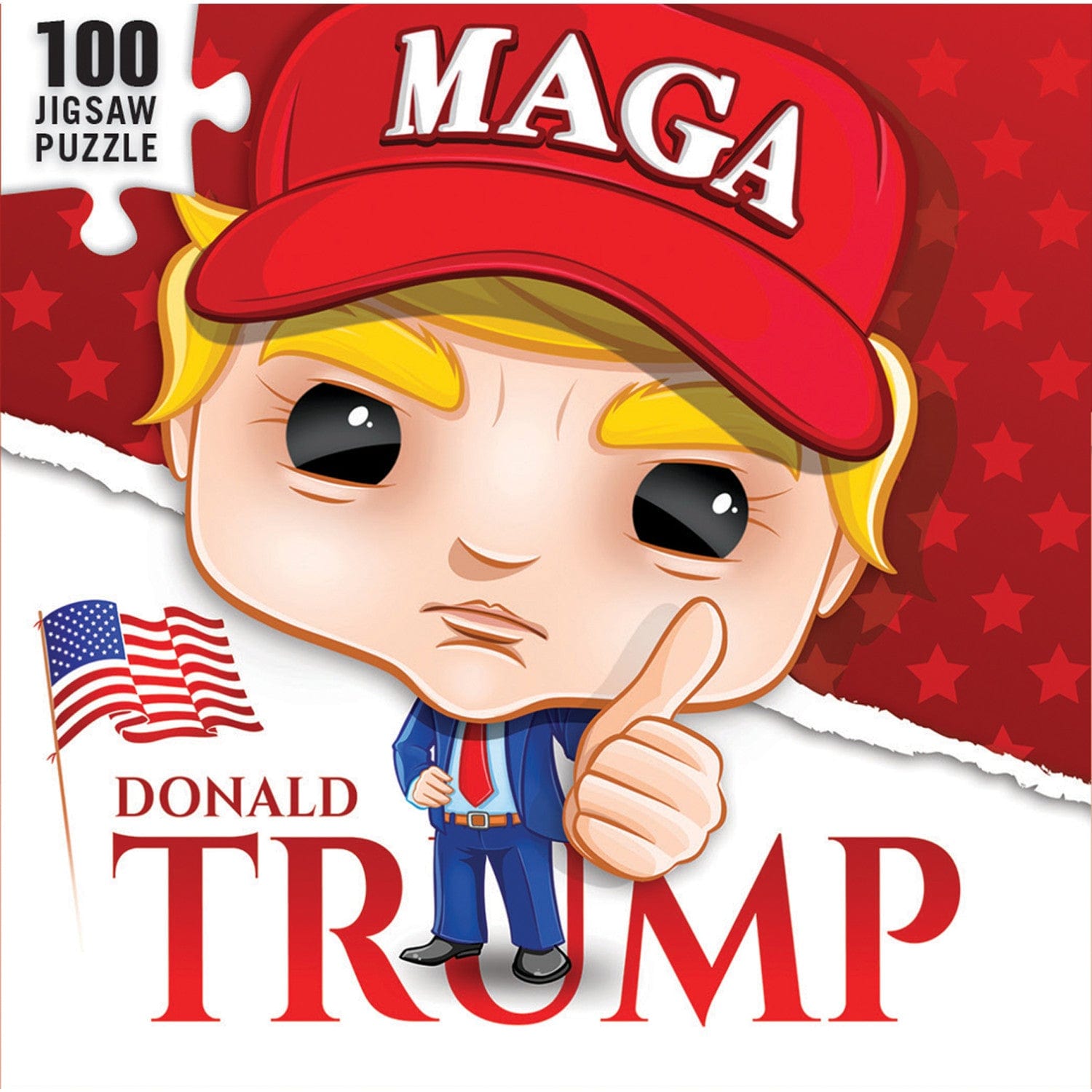 Donald Trump 100 Piece Jigsaw Puzzle - PatriotDepot.com