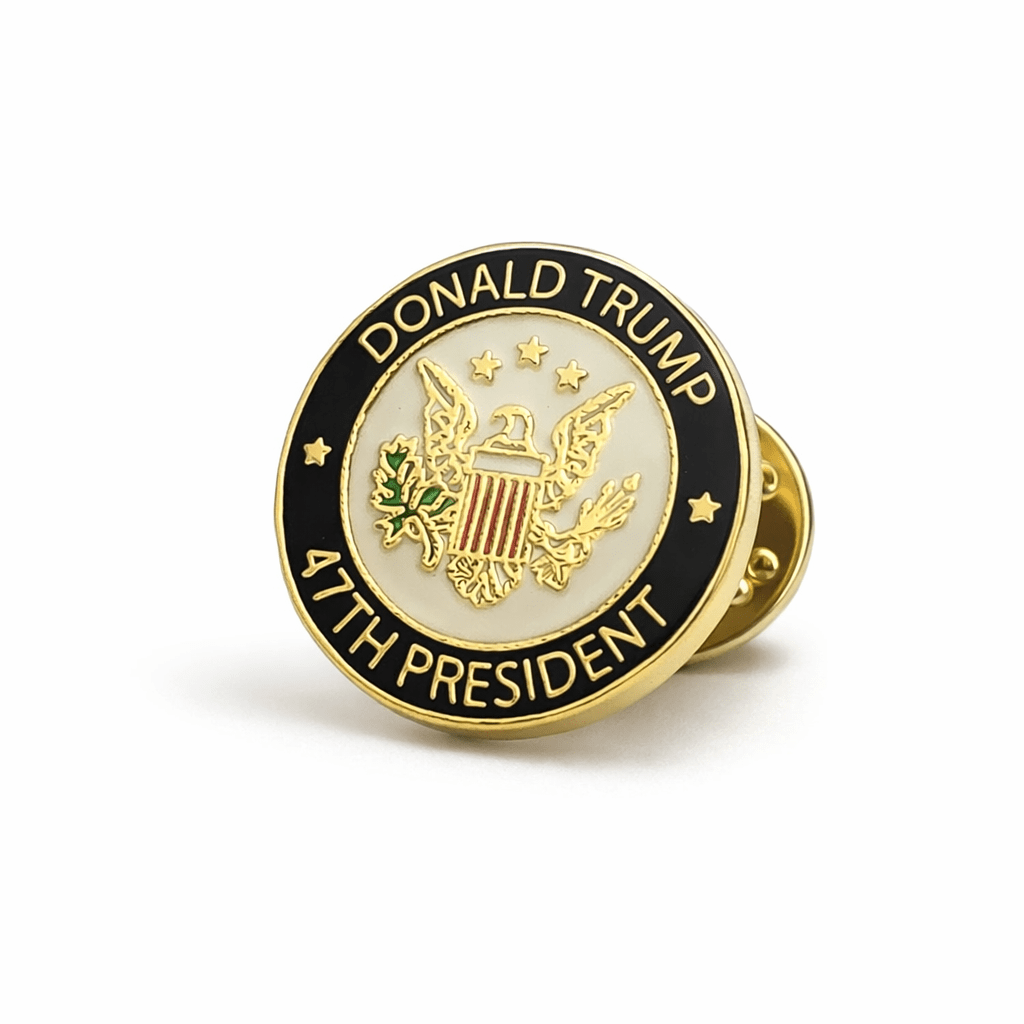 Donald Trump 47th President Enamel Lapel Pin - PatriotDepot.com