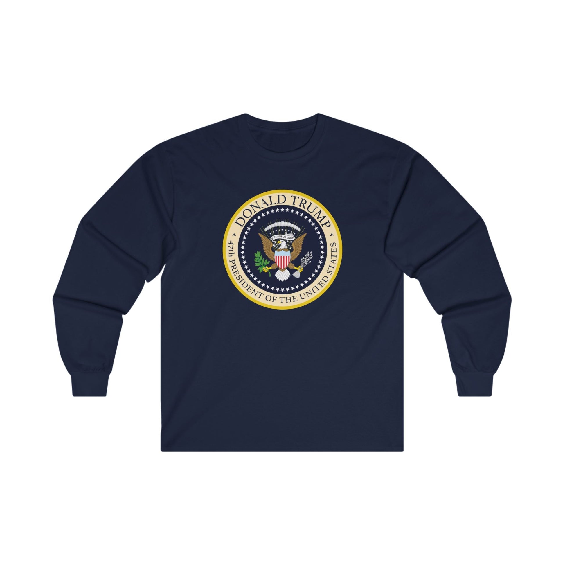 Donald Trump 47th President of the United States Long - Sleeve Shirt - PatriotDepot.com