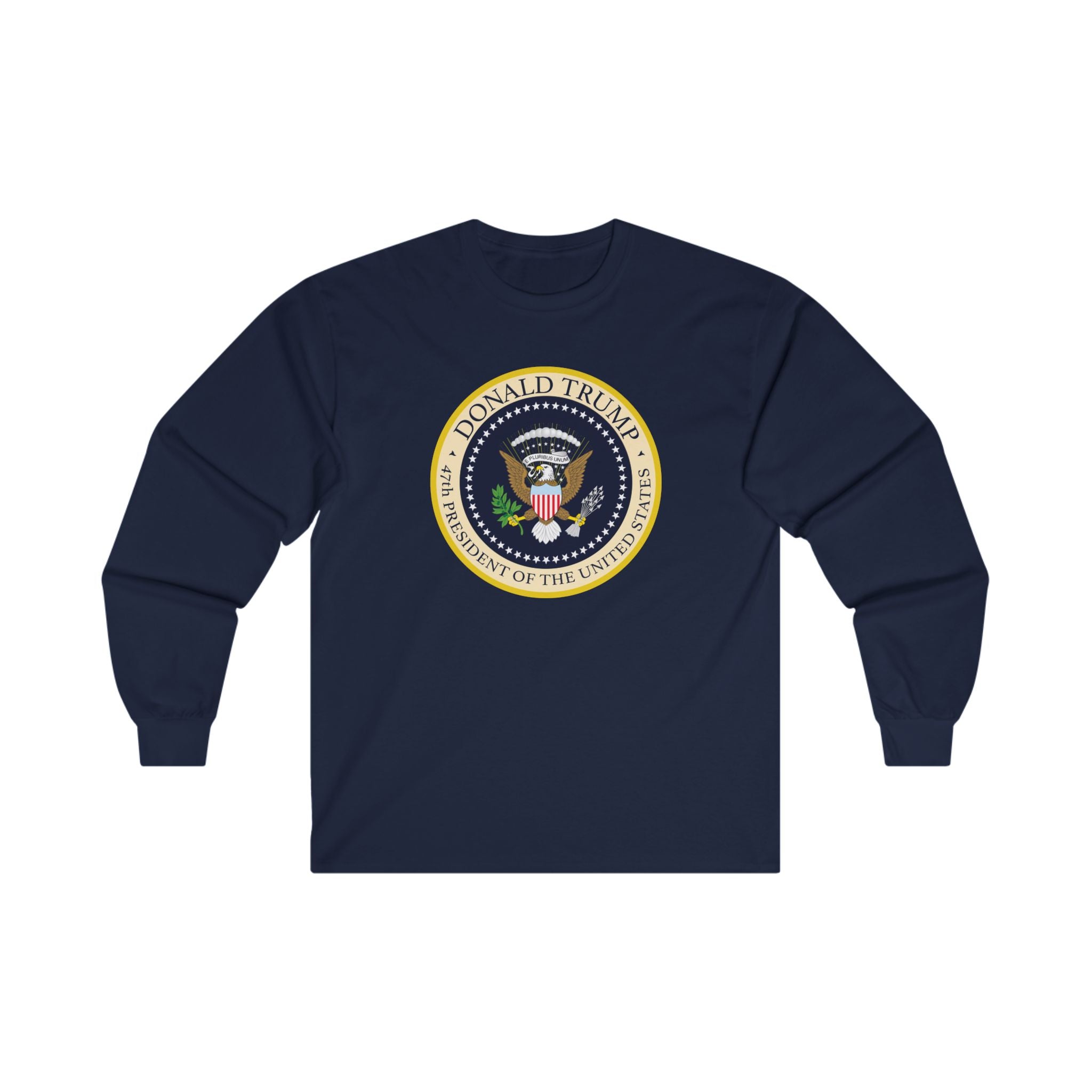 Donald Trump 47th President of the United States Long - Sleeve Shirt - PatriotDepot.com
