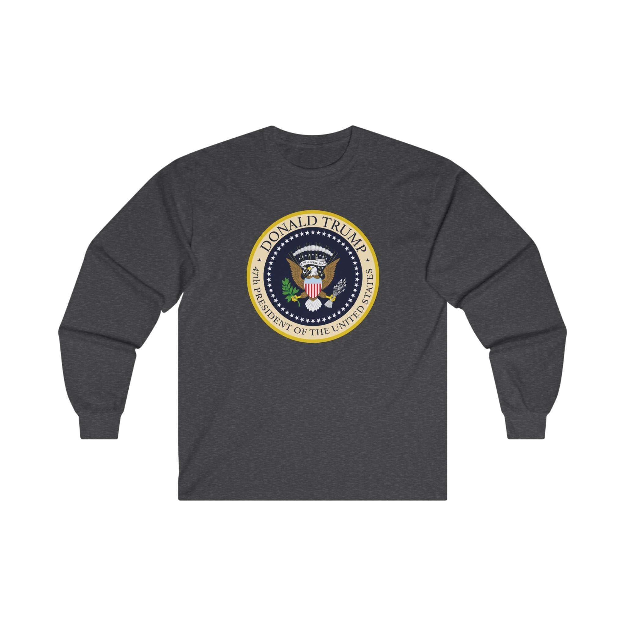 Donald Trump 47th President of the United States Long - Sleeve Shirt - PatriotDepot.com