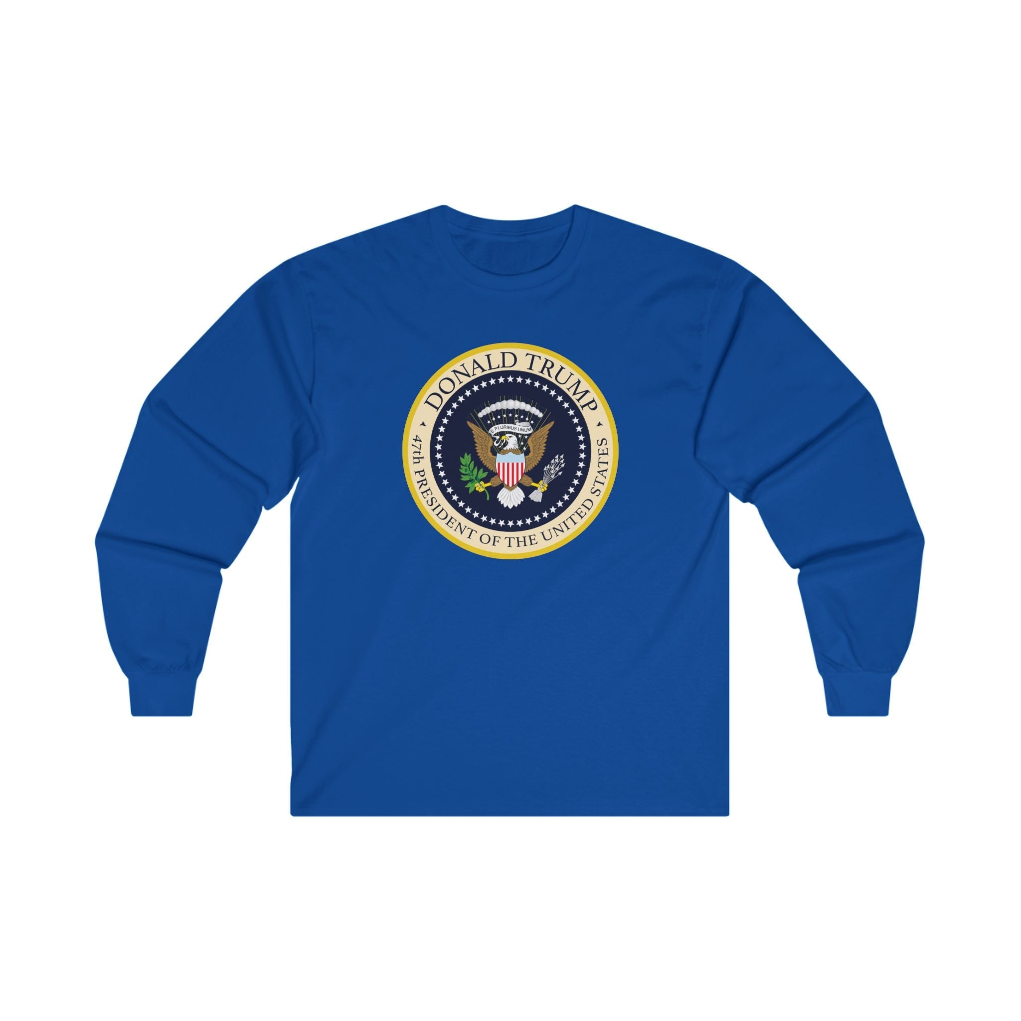 Donald Trump 47th President of the United States Long - Sleeve Shirt - PatriotDepot.com