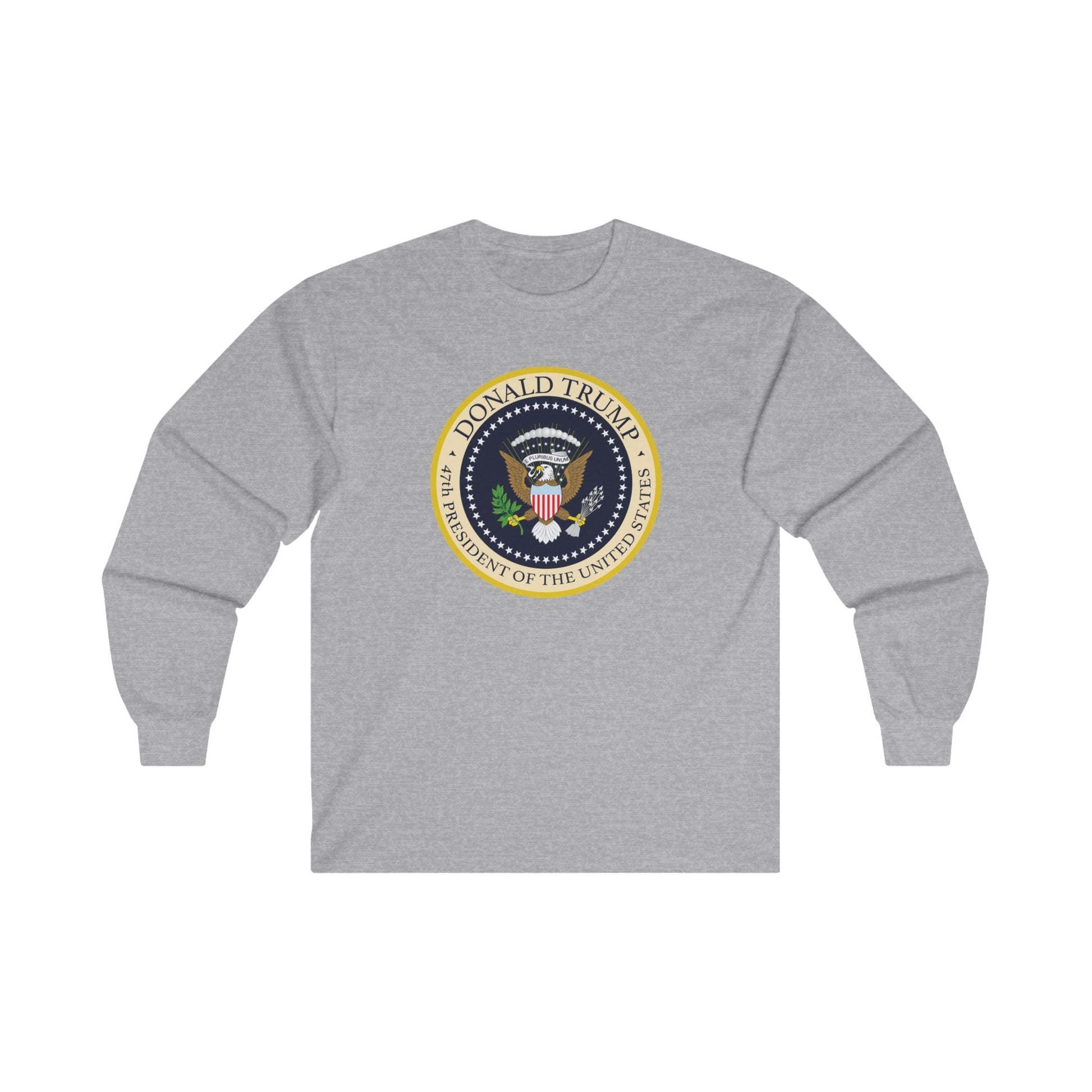 Donald Trump 47th President of the United States Long - Sleeve Shirt - PatriotDepot.com