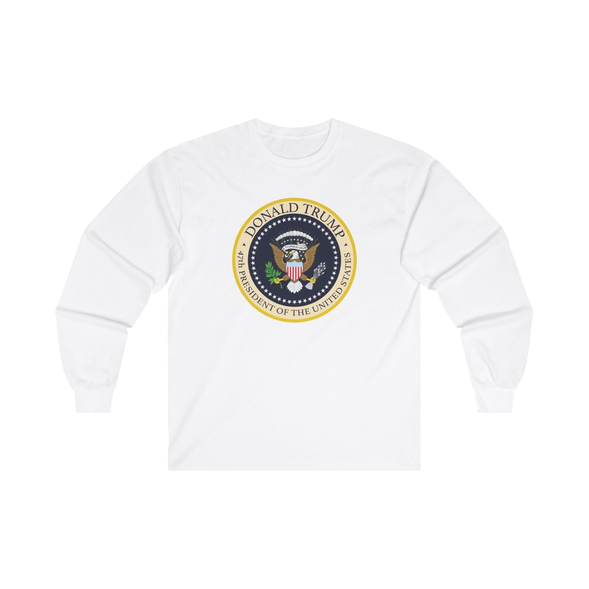 Donald Trump 47th President of the United States Long - Sleeve Shirt - PatriotDepot.com