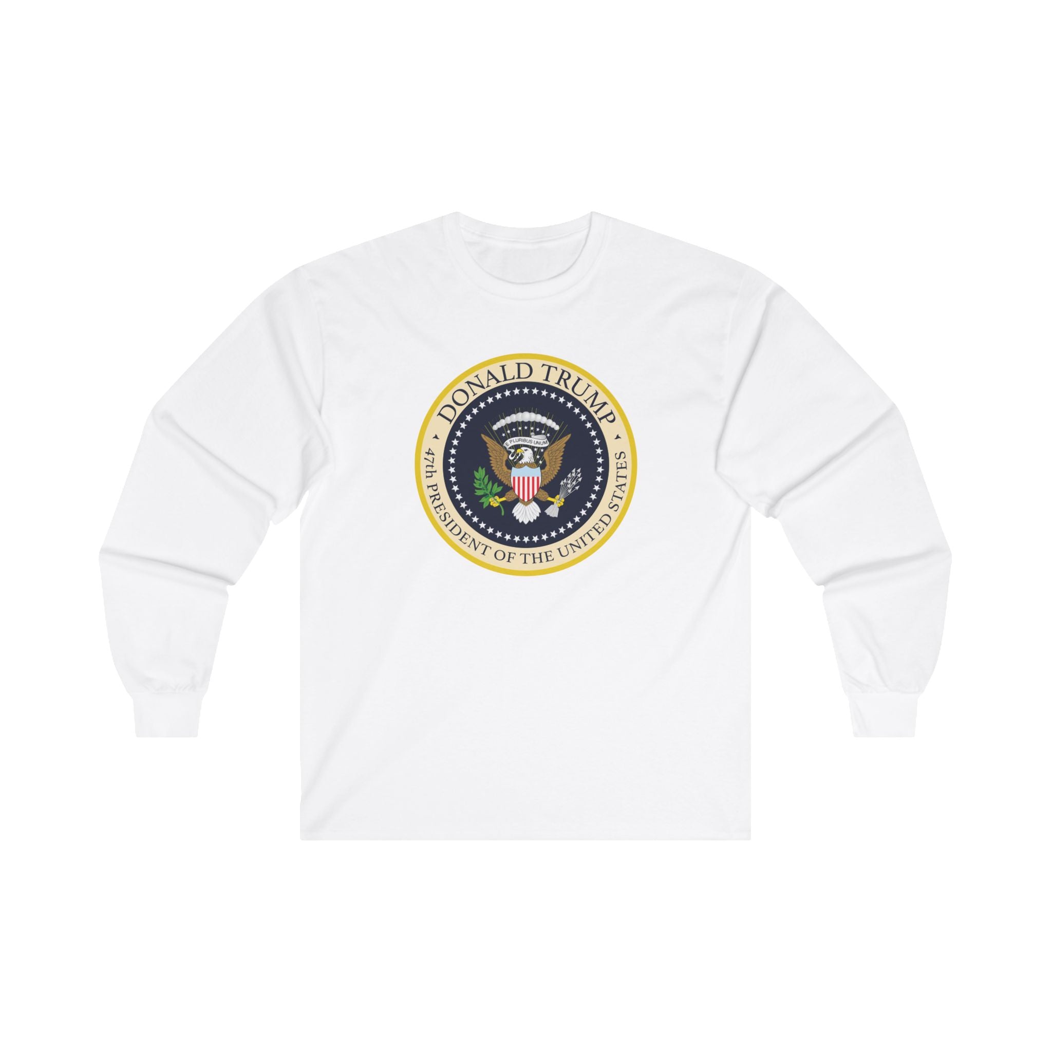 Donald Trump 47th President of the United States Long - Sleeve Shirt - PatriotDepot.com