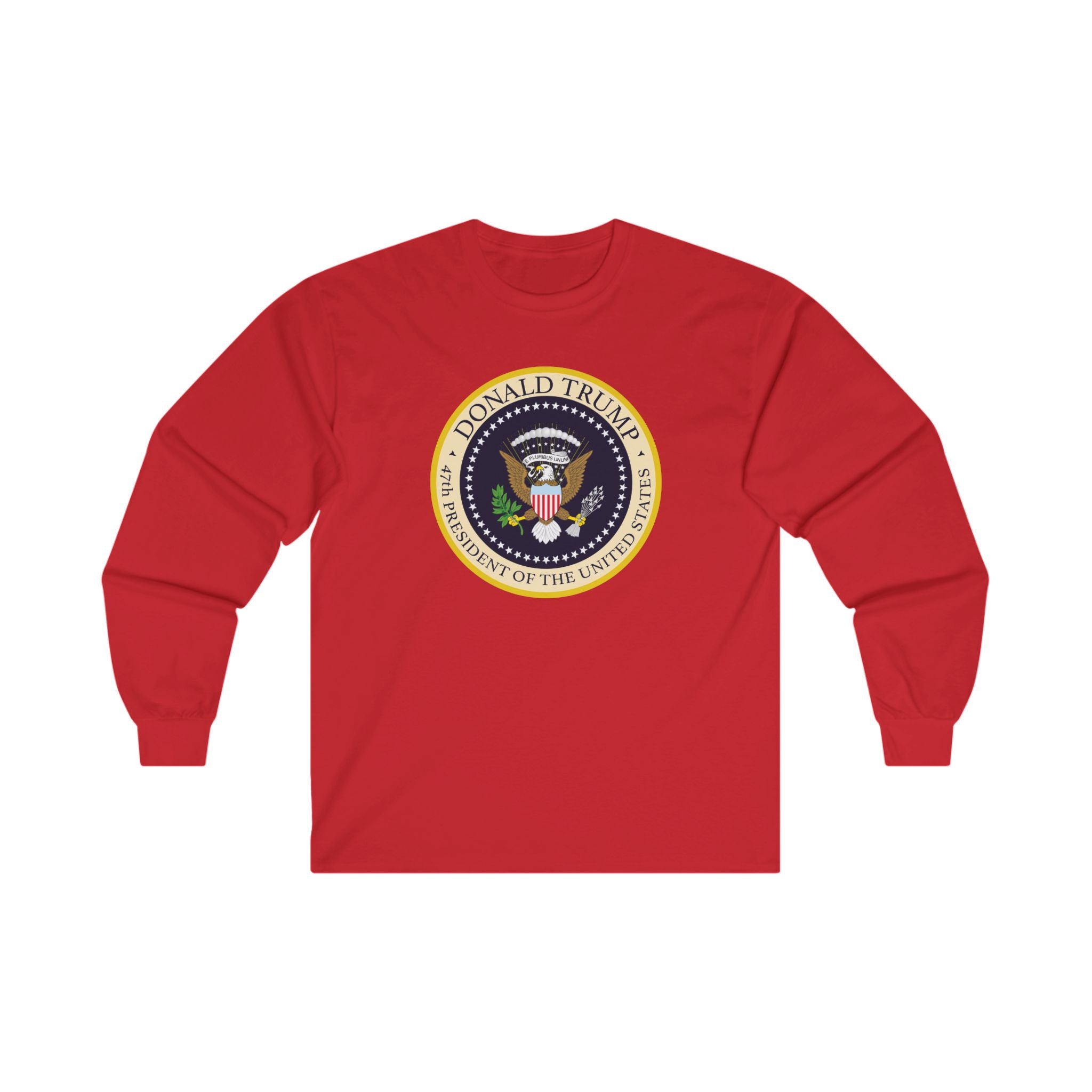 Donald Trump 47th President of the United States Long - Sleeve Shirt - PatriotDepot.com