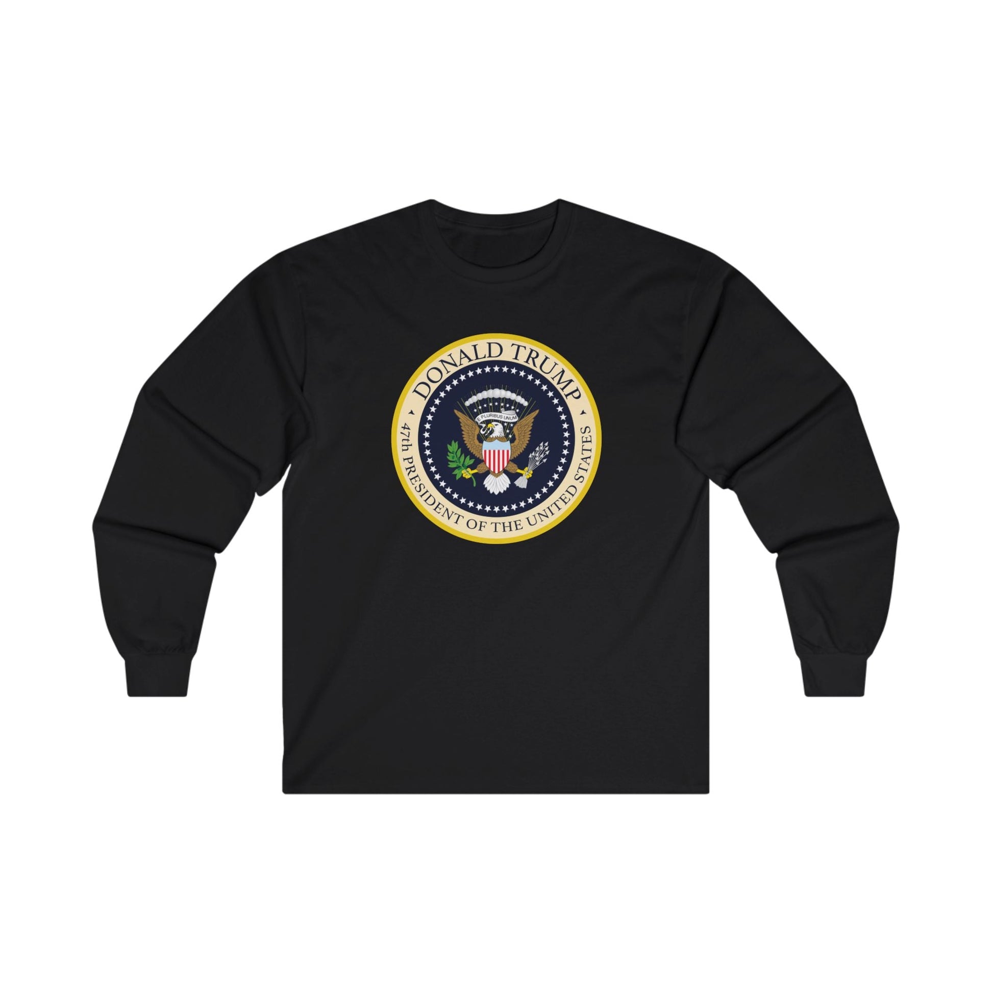 Donald Trump 47th President of the United States Long - Sleeve Shirt - PatriotDepot.com