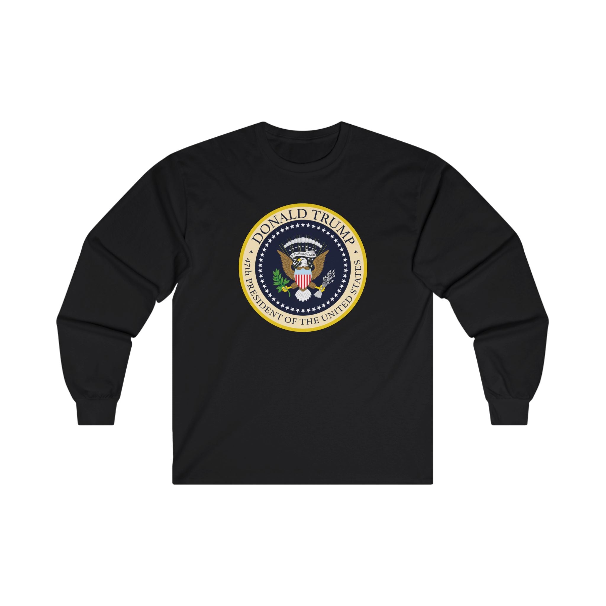 Donald Trump 47th President of the United States Long - Sleeve Shirt - PatriotDepot.com