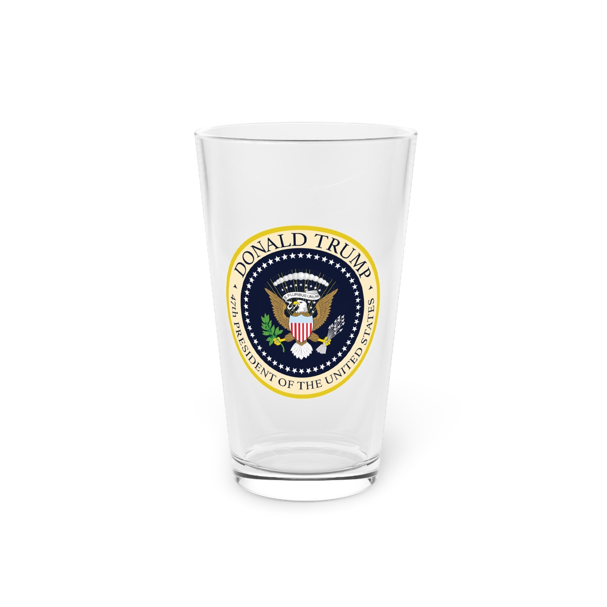 Donald Trump 47th President of the United States Pint Glass - PatriotDepot.com