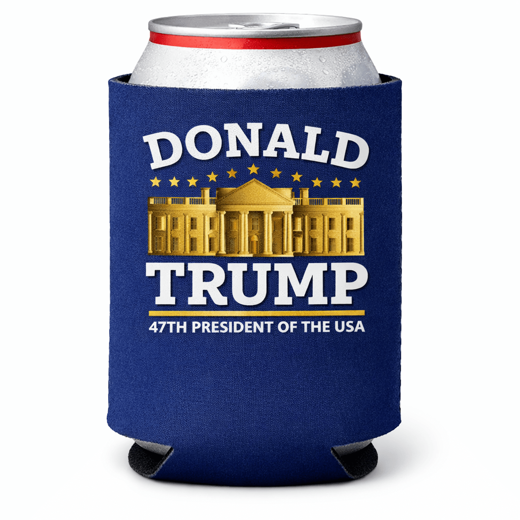 Donald Trump 47th President of the USA Can Cooler - PatriotDepot.com