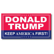 Donald Trump Keep America First Bumper Sticker - PatriotDepot.com