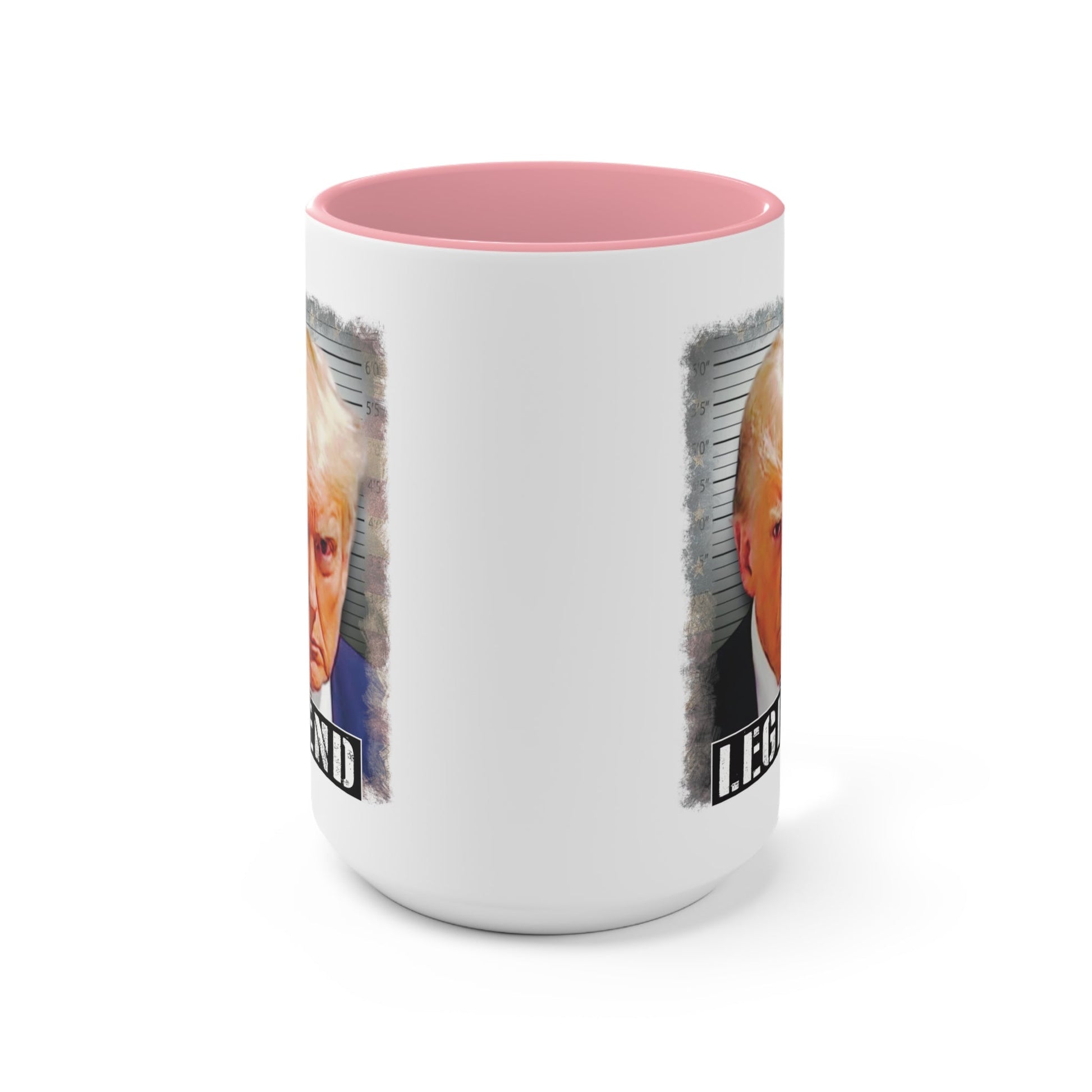 Donald Trump Mugshot Legend Mug (2 Sizes, 3 Colors) - PatriotDepot.com