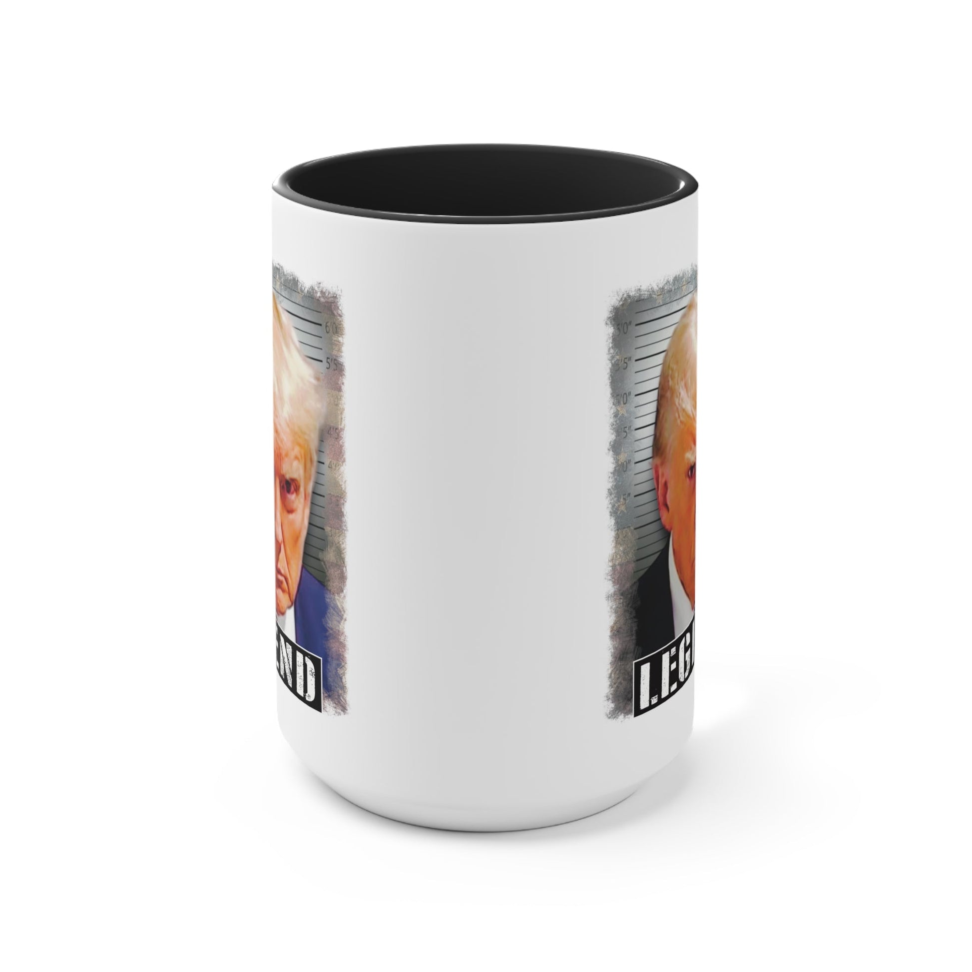 Donald Trump Mugshot Legend Mug (2 Sizes, 3 Colors) - PatriotDepot.com