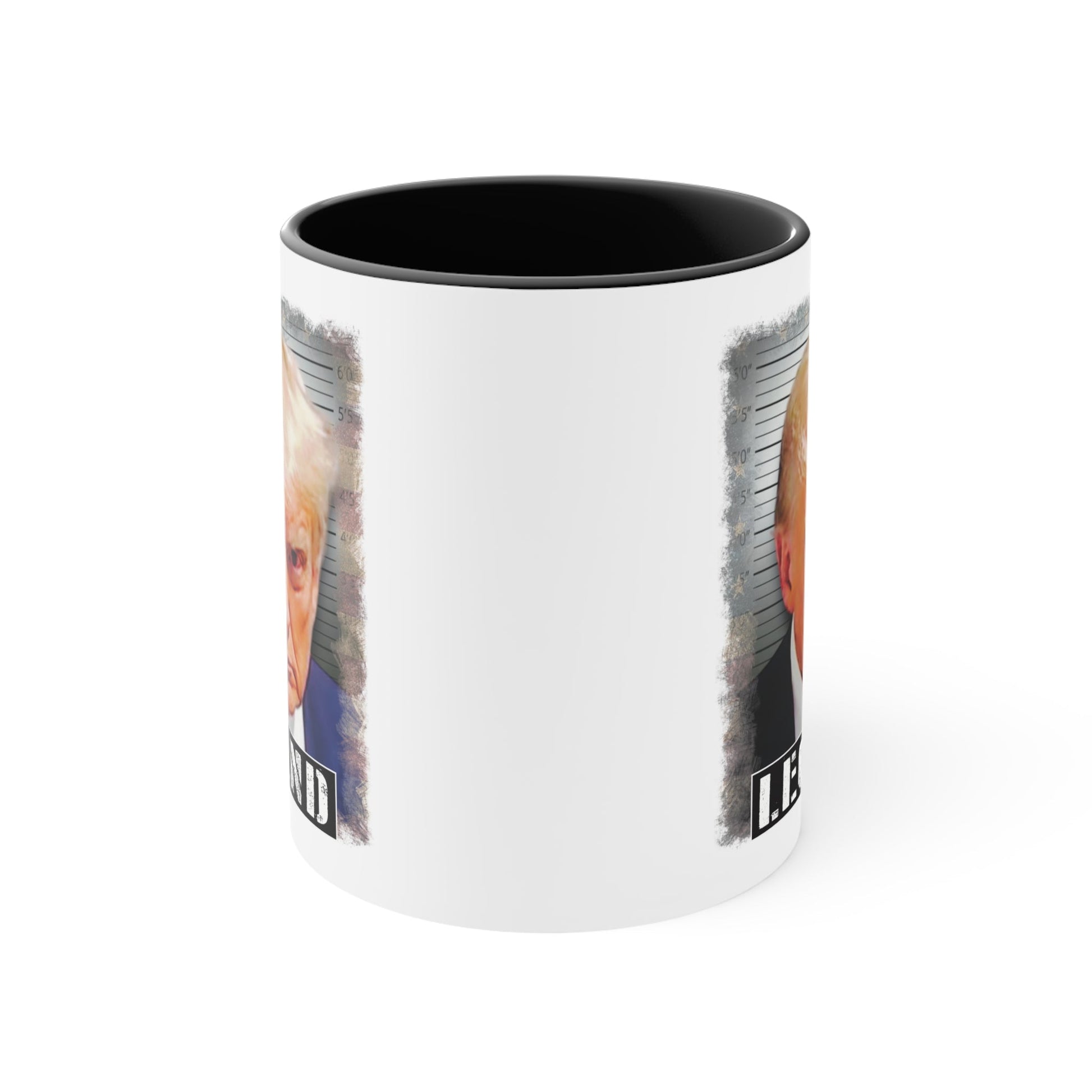 Donald Trump Mugshot Legend Mug (2 Sizes, 3 Colors) - PatriotDepot.com