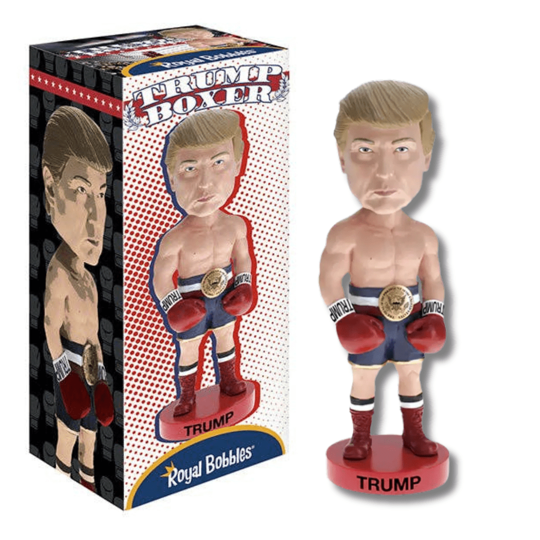 Donald Trump “Never Surrender” Boxer Collectible Bobblehead - PatriotDepot.com