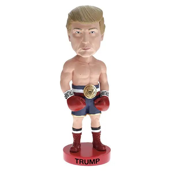 Donald Trump “Never Surrender” Boxer Collectible Bobblehead - PatriotDepot.com
