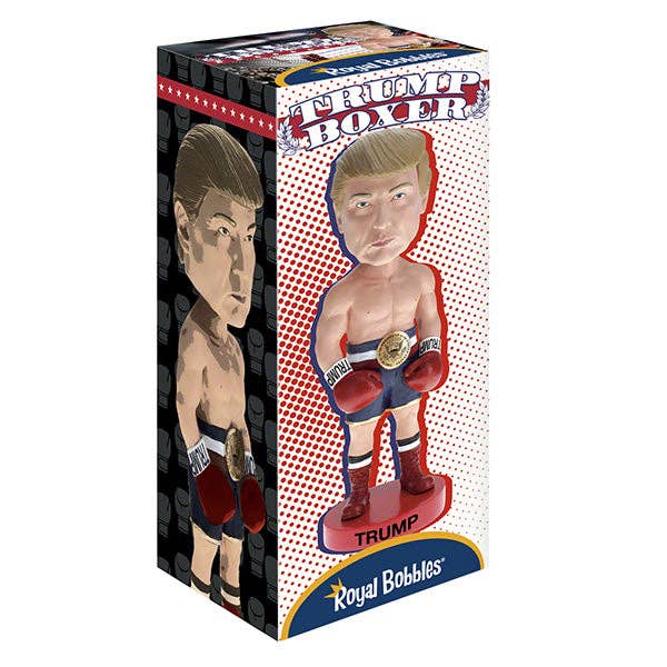 Donald Trump “Never Surrender” Boxer Collectible Bobblehead - PatriotDepot.com