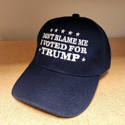 Don't Blame Me I Voted For Trump Embroidered Hat (Navy) - PatriotDepot.com