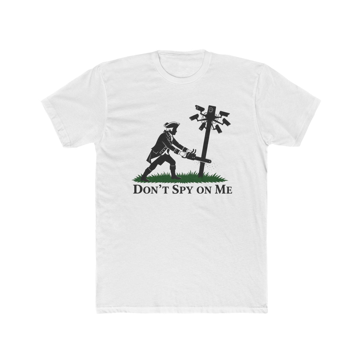'Don’t Spy On Me' Flock Camera Graphic T-Shirt - PatriotDepot.com