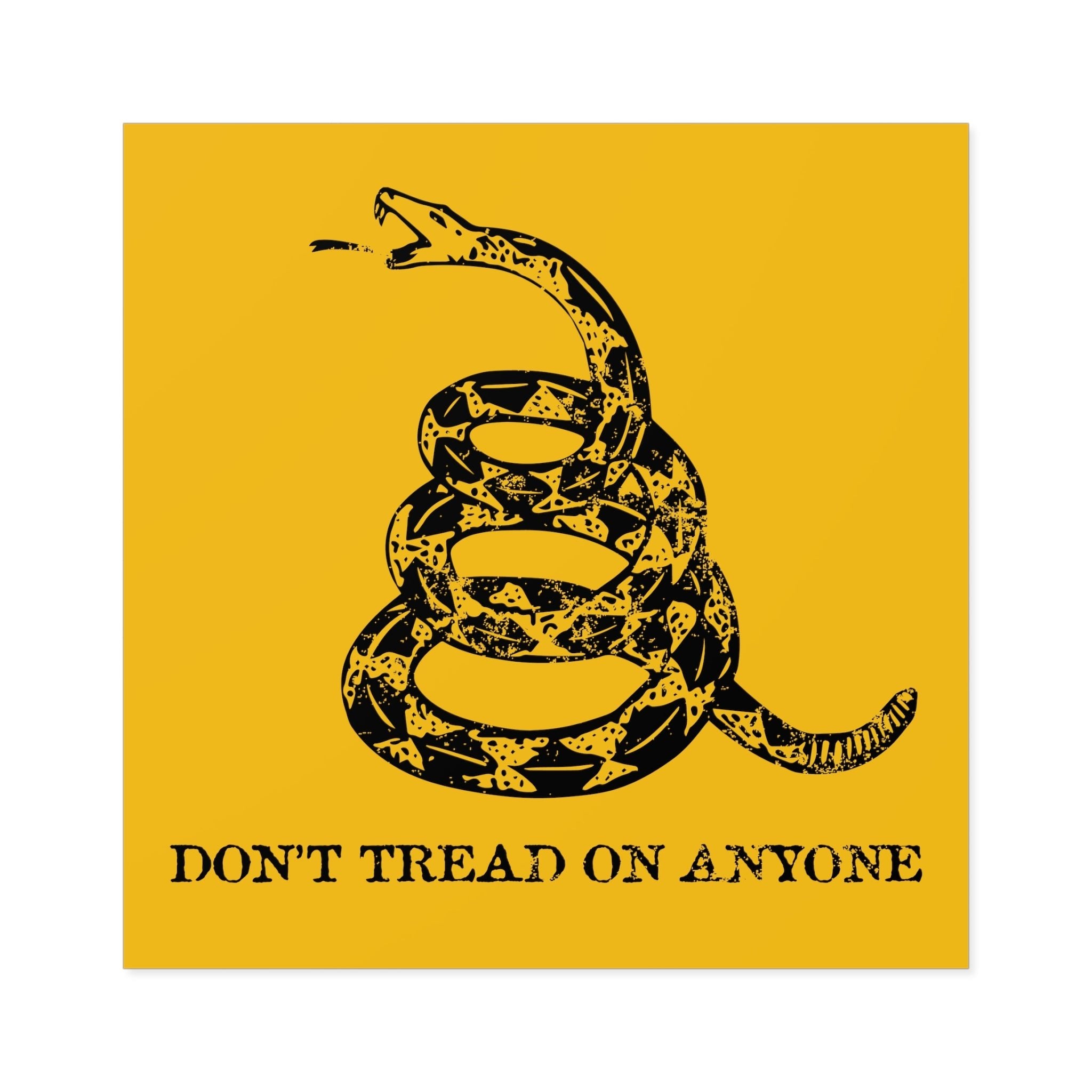 Don't Tread On Anyone Sticker (Indoor\Outdoor) - PatriotDepot.com