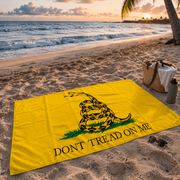 Don't Tread on Me Cotton Beach Towel - PatriotDepot.com
