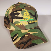 Don't Tread On Me Custom Embroidered Hat (Camo) - PatriotDepot.com