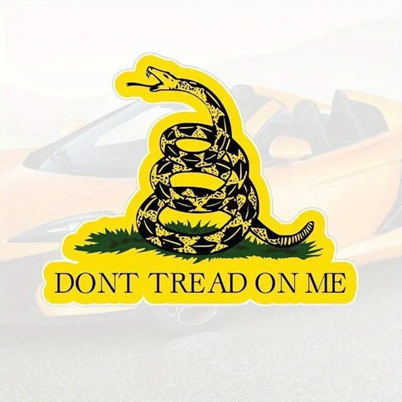 Don't Tread On Me Die - Cut Sticker - PatriotDepot.com