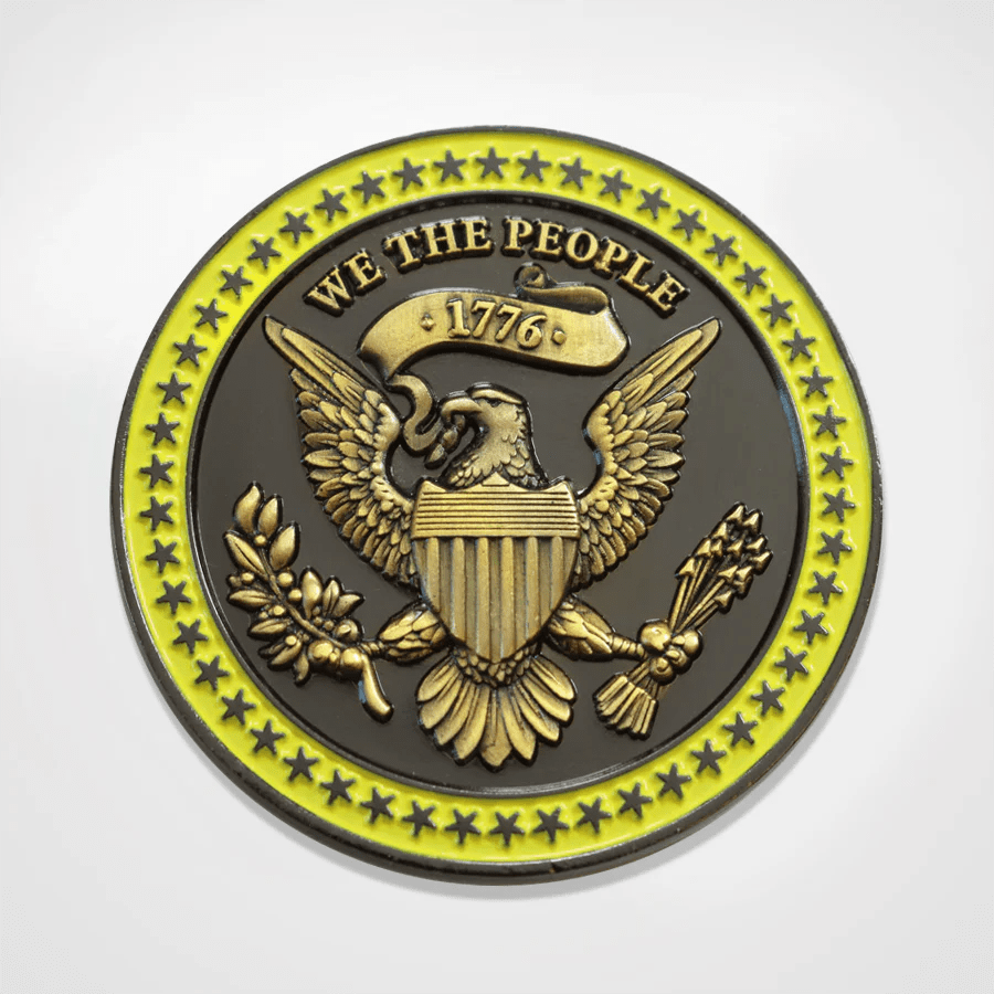 Don’t Tread on Me – Founders Resolve Antique Challenge Coin (1776 Edition) - PatriotDepot.com