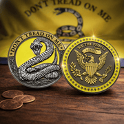 Don’t Tread on Me – Founders Resolve Antique Challenge Coin (1776 Edition) - PatriotDepot.com