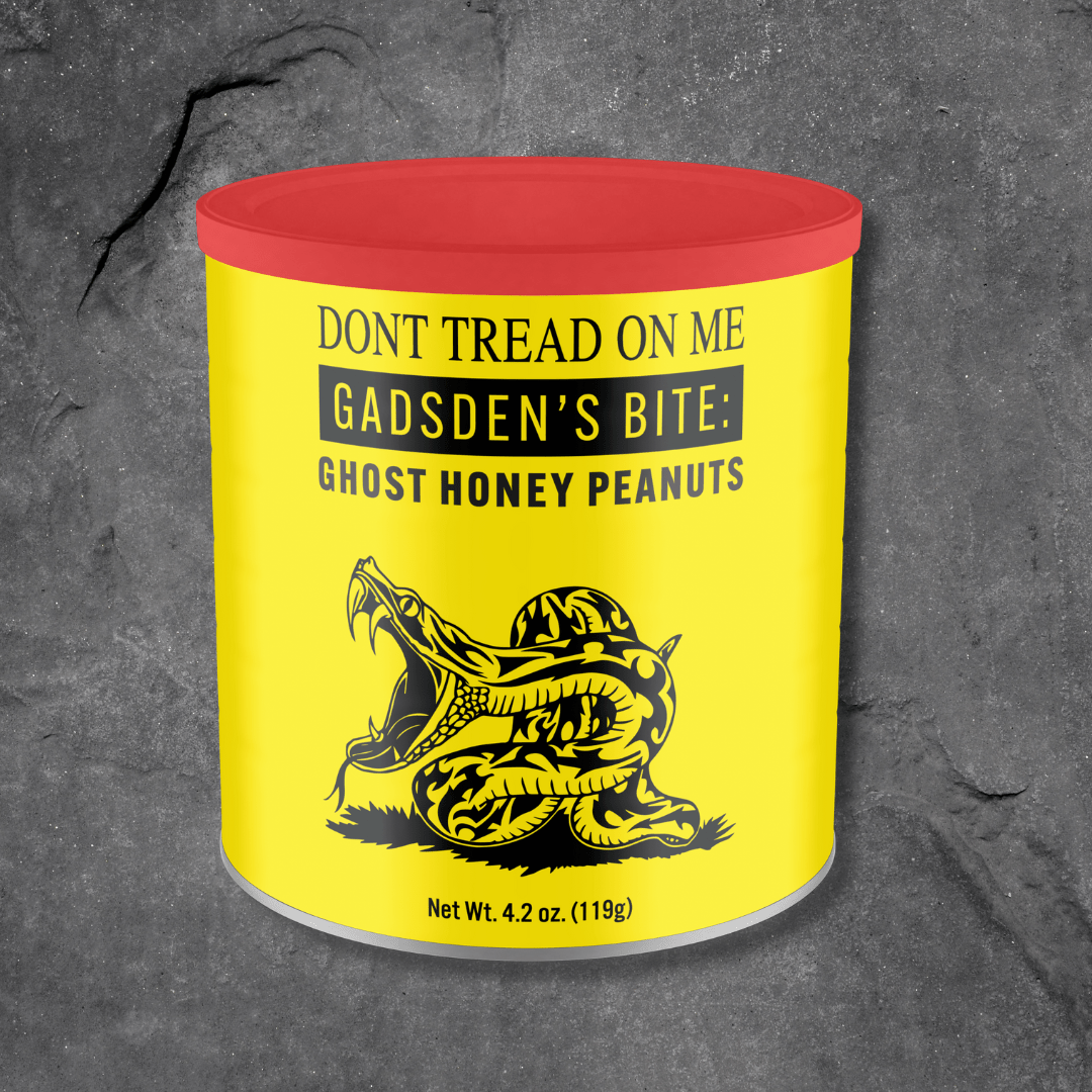 Don't Tread on Me Gadsdens Bite Ghost Honey Peanuts - PatriotDepot.com