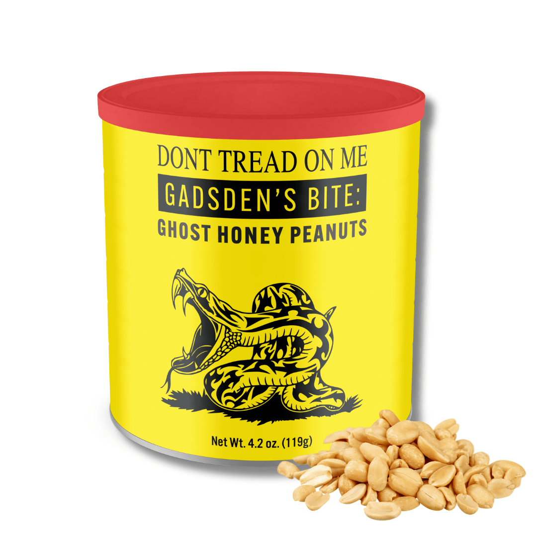 Don't Tread on Me Gadsdens Bite Ghost Honey Peanuts - PatriotDepot.com