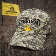 Don't Tread on My Freedom Custom Embroidered Hat (Digi - Camo) - PatriotDepot.com