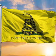 Don't Tread On Trump Gadsden Live Snake 3'X5' Flag - PatriotDepot.com