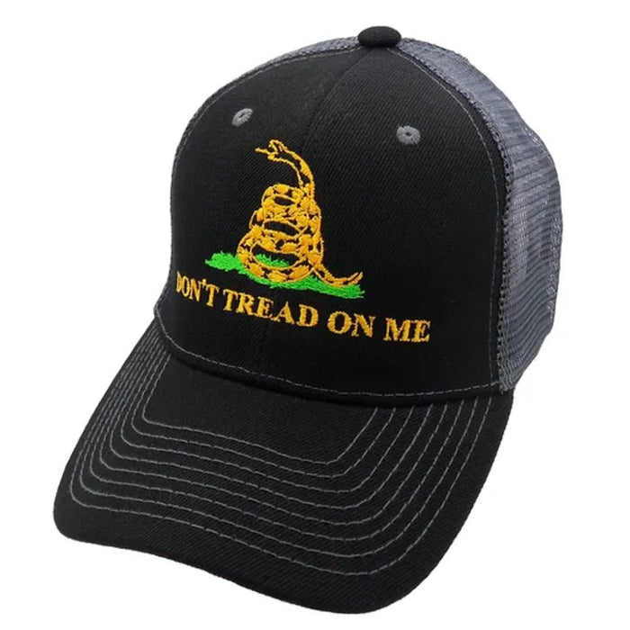 Gadsden Don't Tread On Me (Soft Mesh) Truck Style Hat (Black)