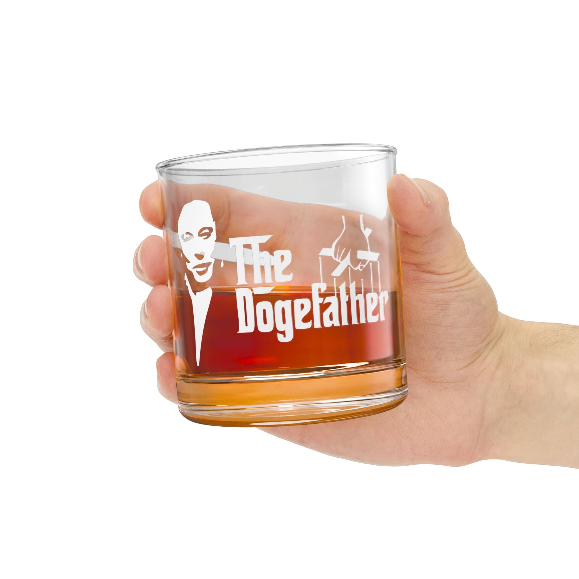 Elon "The DogeFather" Rocks Glass - PatriotDepot.com