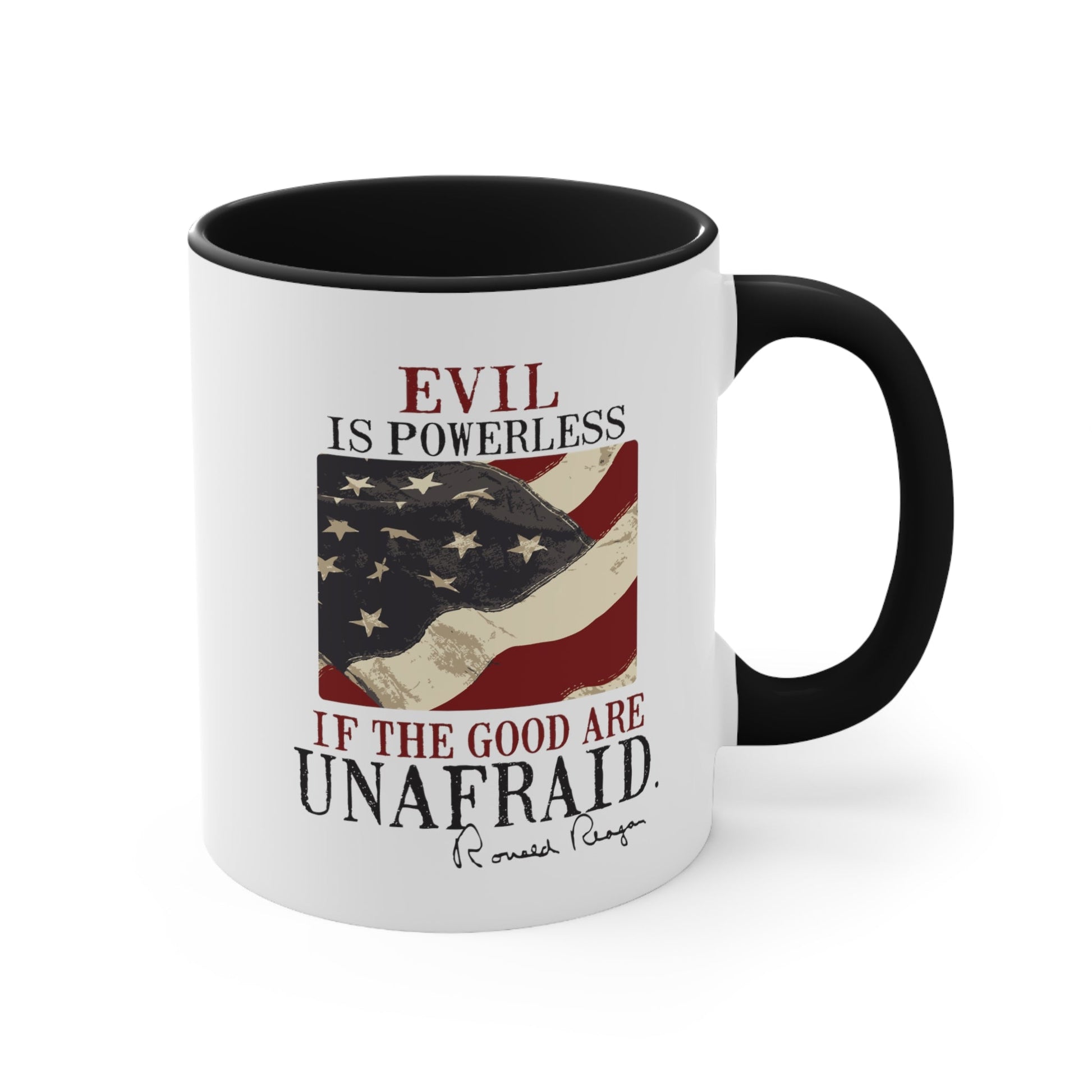 Evil Is Powerless Mug ( 2 sizes, 2 colors) - PatriotDepot.com