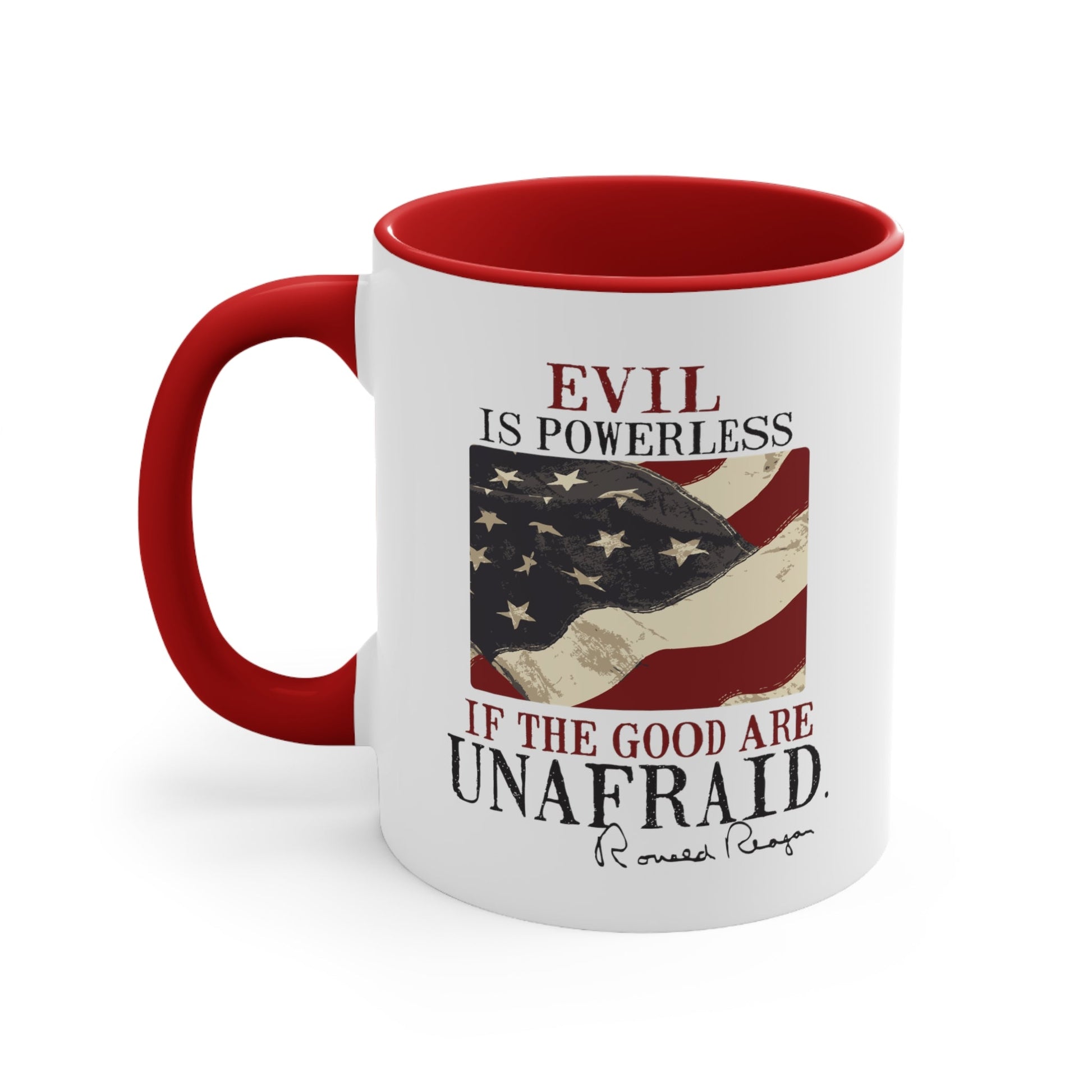 Evil Is Powerless Mug ( 2 sizes, 2 colors) - PatriotDepot.com