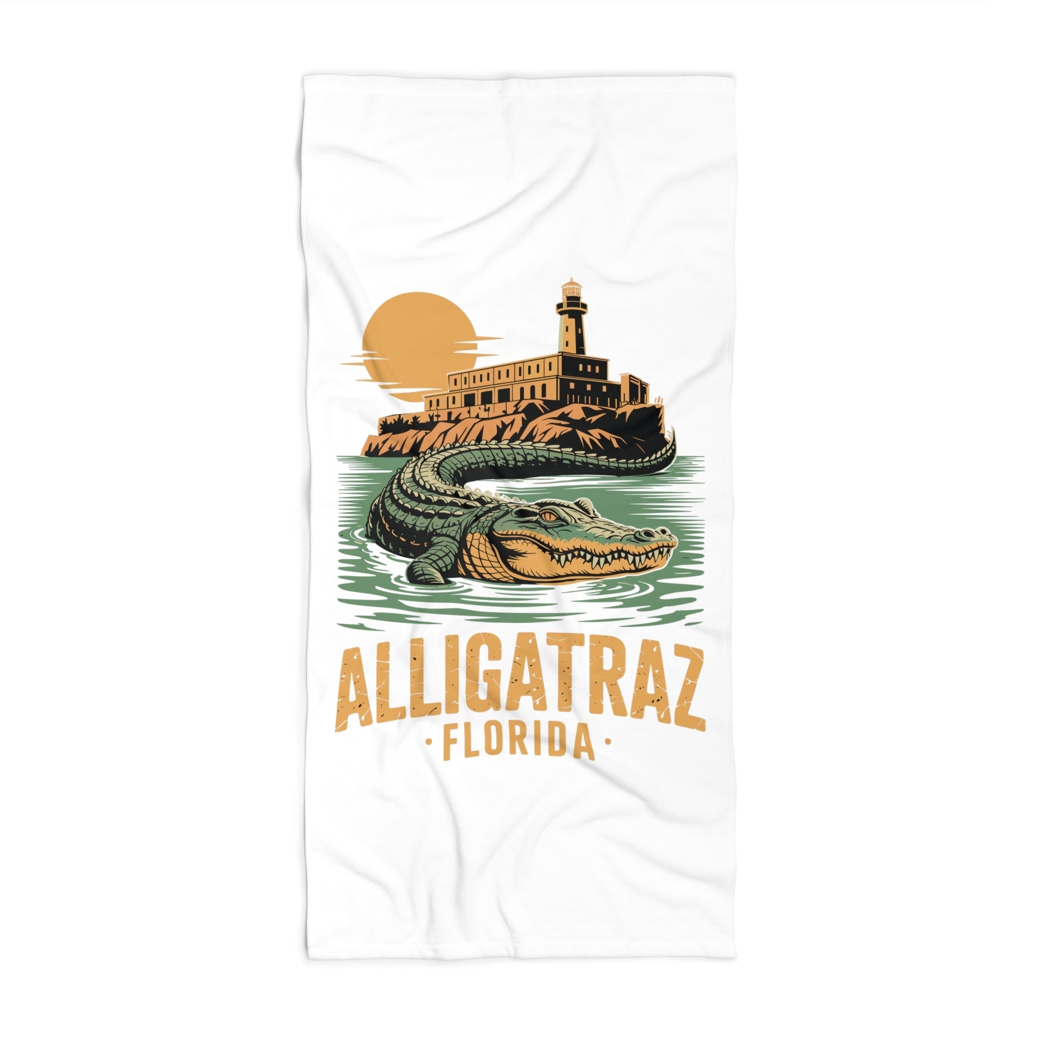 Exclusive: Alligatraz Florida Beach Towel - PatriotDepot.com