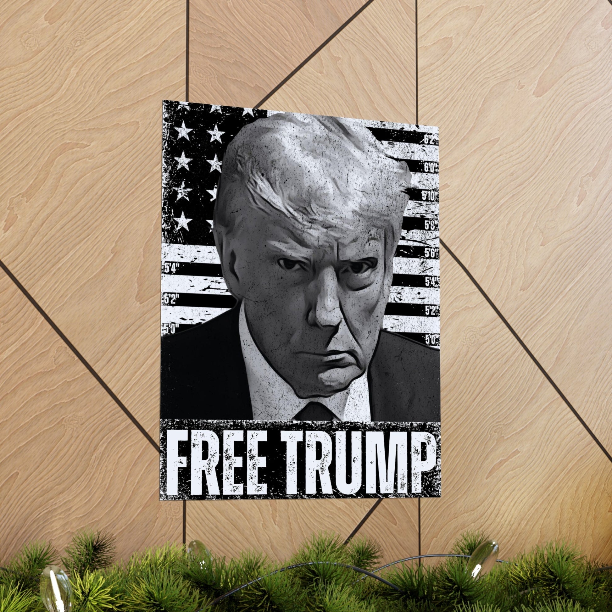 Exclusive "Free Trump" MAGA Premium Vertical Matte Poster (2 Sizes) - PatriotDepot.com