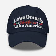 Exclusive Lake Ontario "Identifies as Lake America" Embroidered Hat - PatriotDepot.com