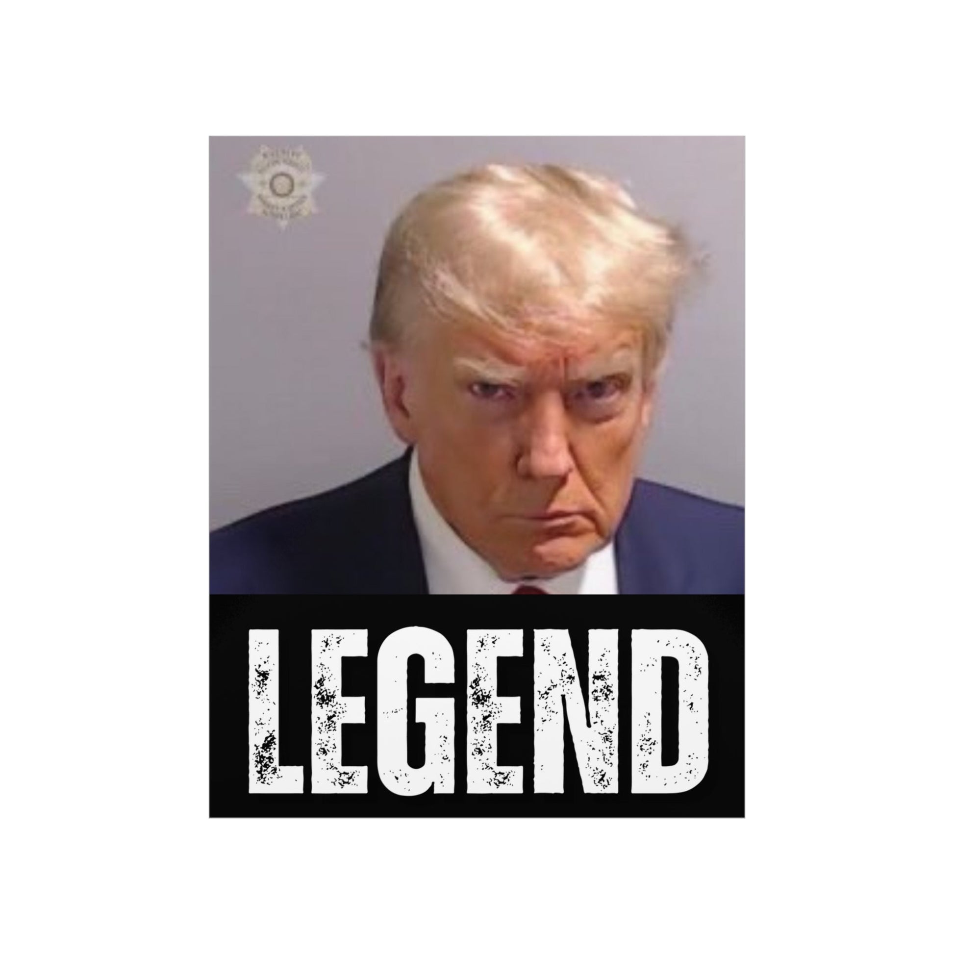 Exclusive "Legend" Trump Mugshot Premium Matte Poster (2 Sizes) - PatriotDepot.com