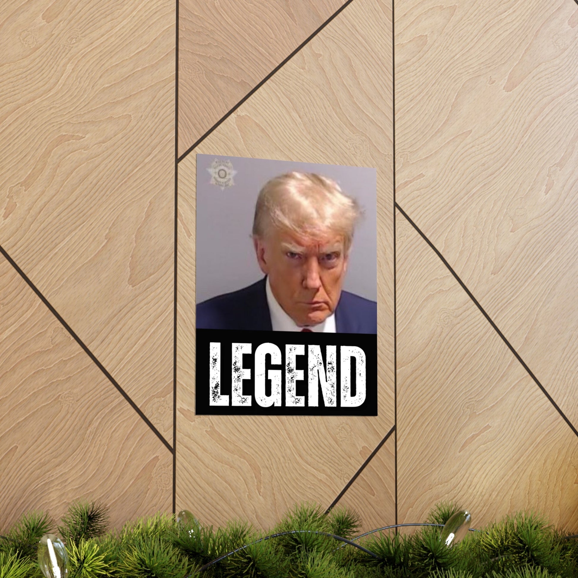 Exclusive "Legend" Trump Mugshot Premium Matte Poster (2 Sizes) - PatriotDepot.com