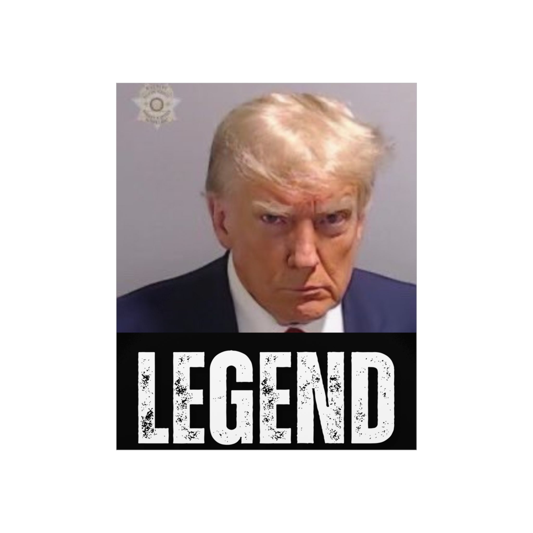 Exclusive "Legend" Trump Mugshot Premium Matte Poster (2 Sizes) - PatriotDepot.com
