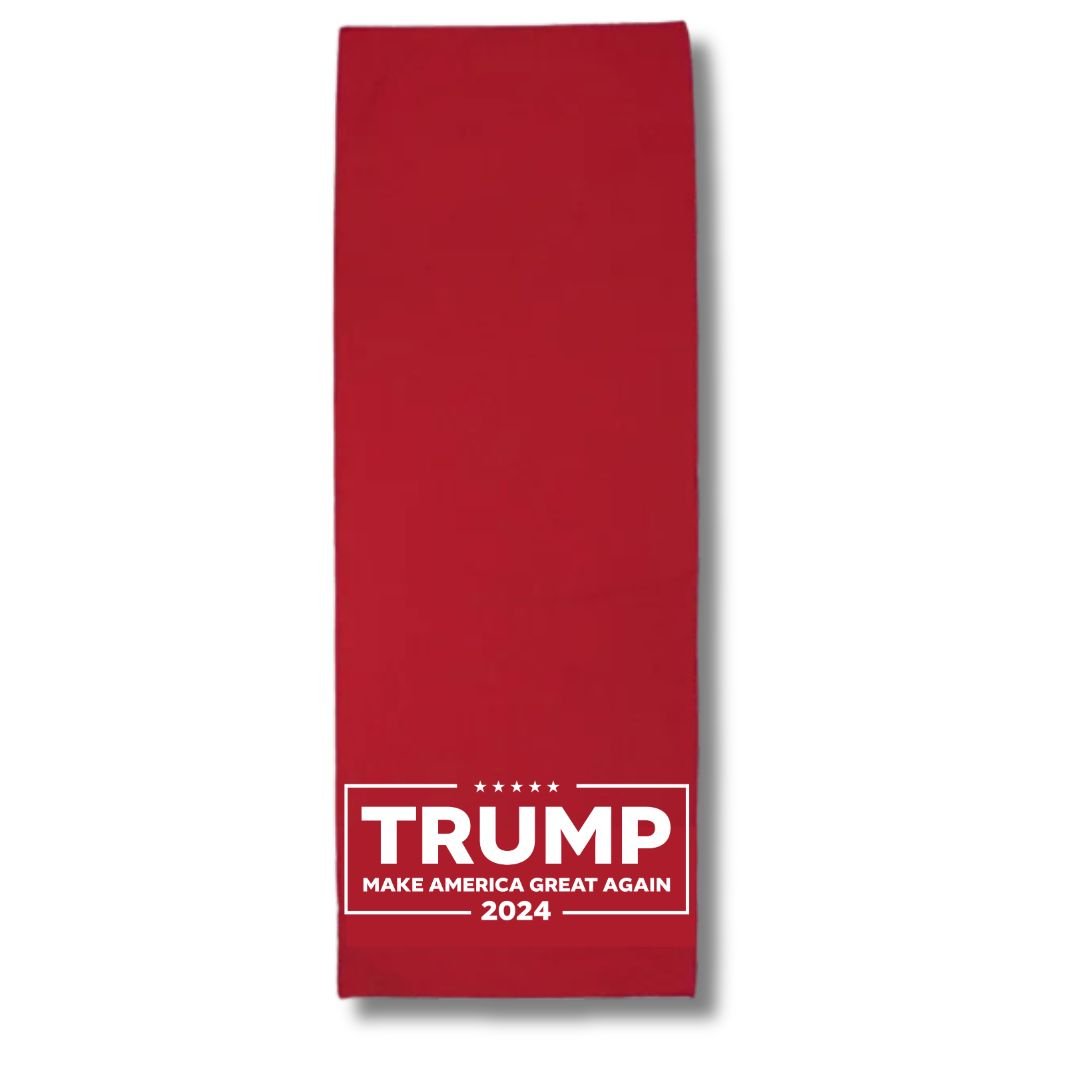 Exclusive MAGA Red and White Cooling Towel - PatriotDepot.com