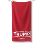 Exclusive MAGA Red and White Cooling Towel - PatriotDepot.com