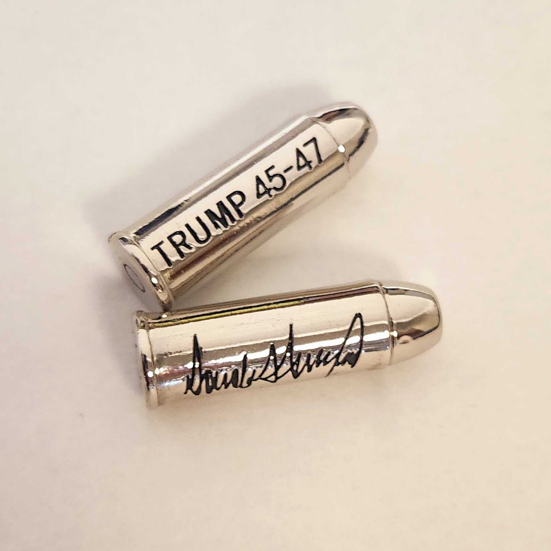 Exclusive: President Trump 45 - 47 Caliber Cartridge in Jewelry Case - PatriotDepot.com